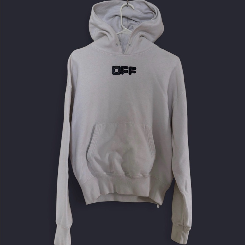 Off-White White Arrow Font Hoodie